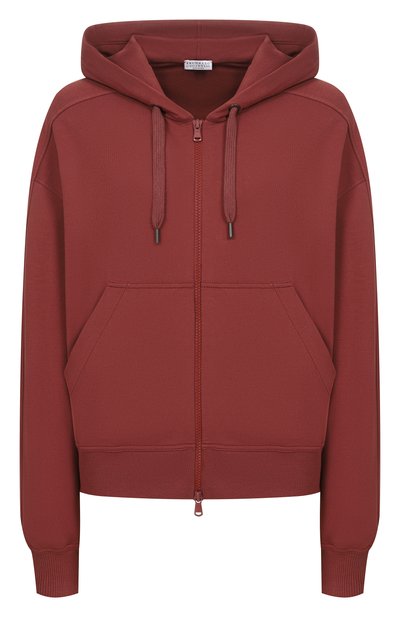 Женский хлопковая толстовка BRUNELLO CUCINELLI, арт. MH827HZ506