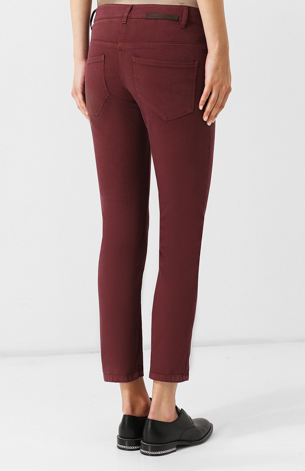 Однотонные джинсы прямого кроя BRUNELLO CUCINELLI, арт. M0H43P5153, фото 4