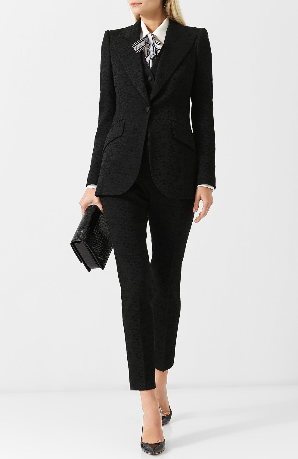 Приталенный жакет на одной пуговице DOLCE & GABBANA, арт. F293PT/FJMTJ, фото 2