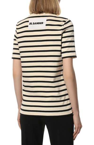 Хлопковая футболка JIL SANDER, арт. JPPU707524-WU247518, фото 4
