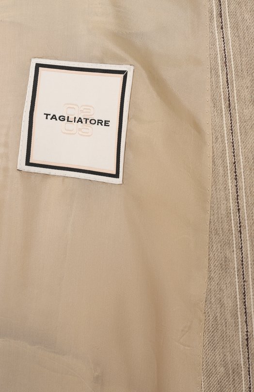 Жакет из льна и хлопка Tagliatore 0205 J-JASMINE10B/340310 Бежевый  J-JASMINE10B/340310 Фото 7