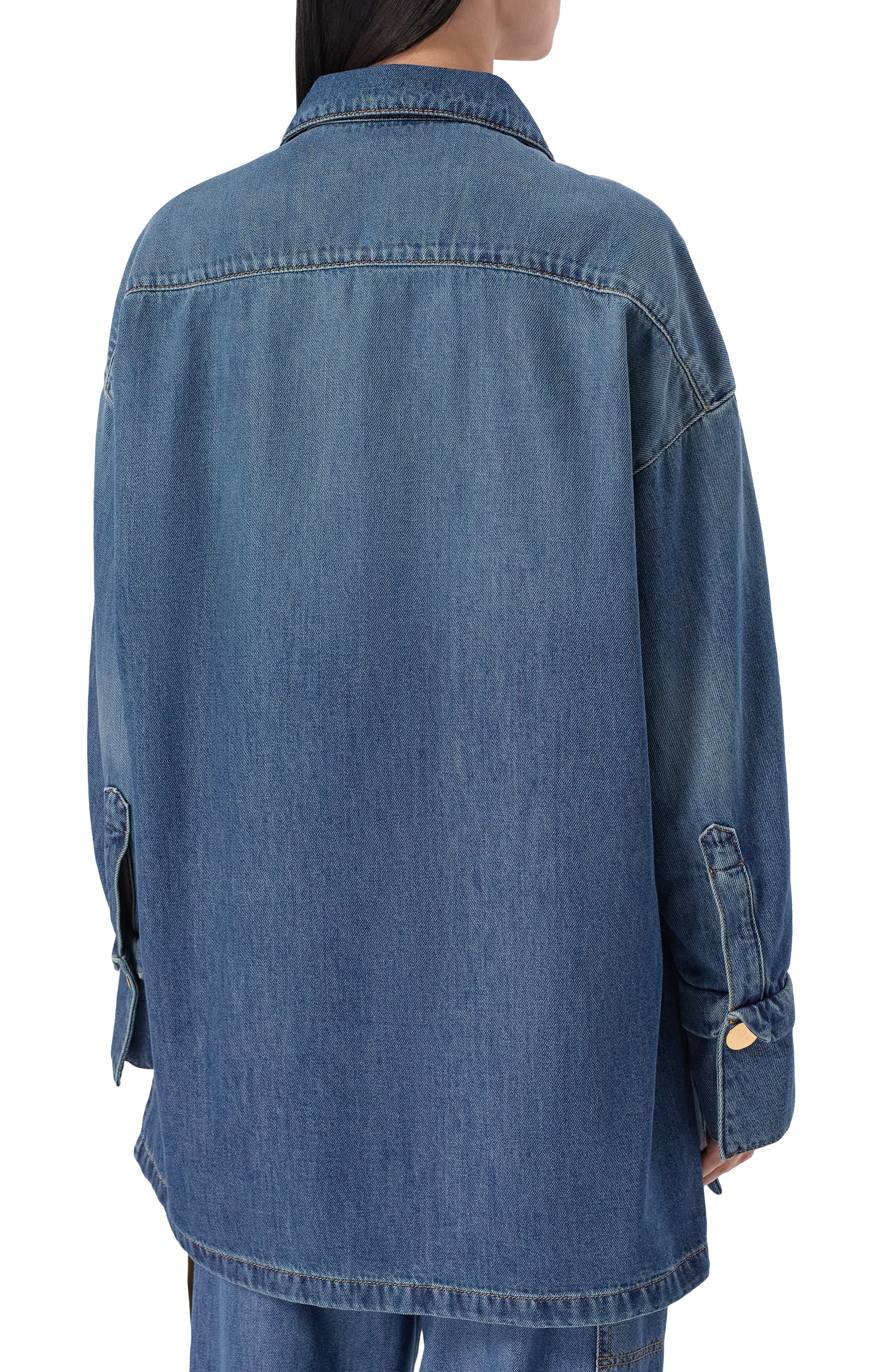 Джинсовая рубашка jodie DARKPARK, арт. WSH08 TBL01W075/J0DIE-TUNIC STYLE TENCEL SHIRT, фото 4