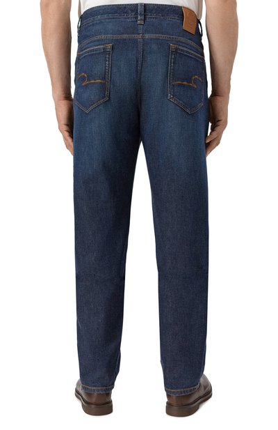 Джинсы CORTIGIANI темно-синего цвета по цене 89950 руб., арт. 3AP501, фото 4 Джинсы CORTIGIANI, арт. 3AP501, фото 4