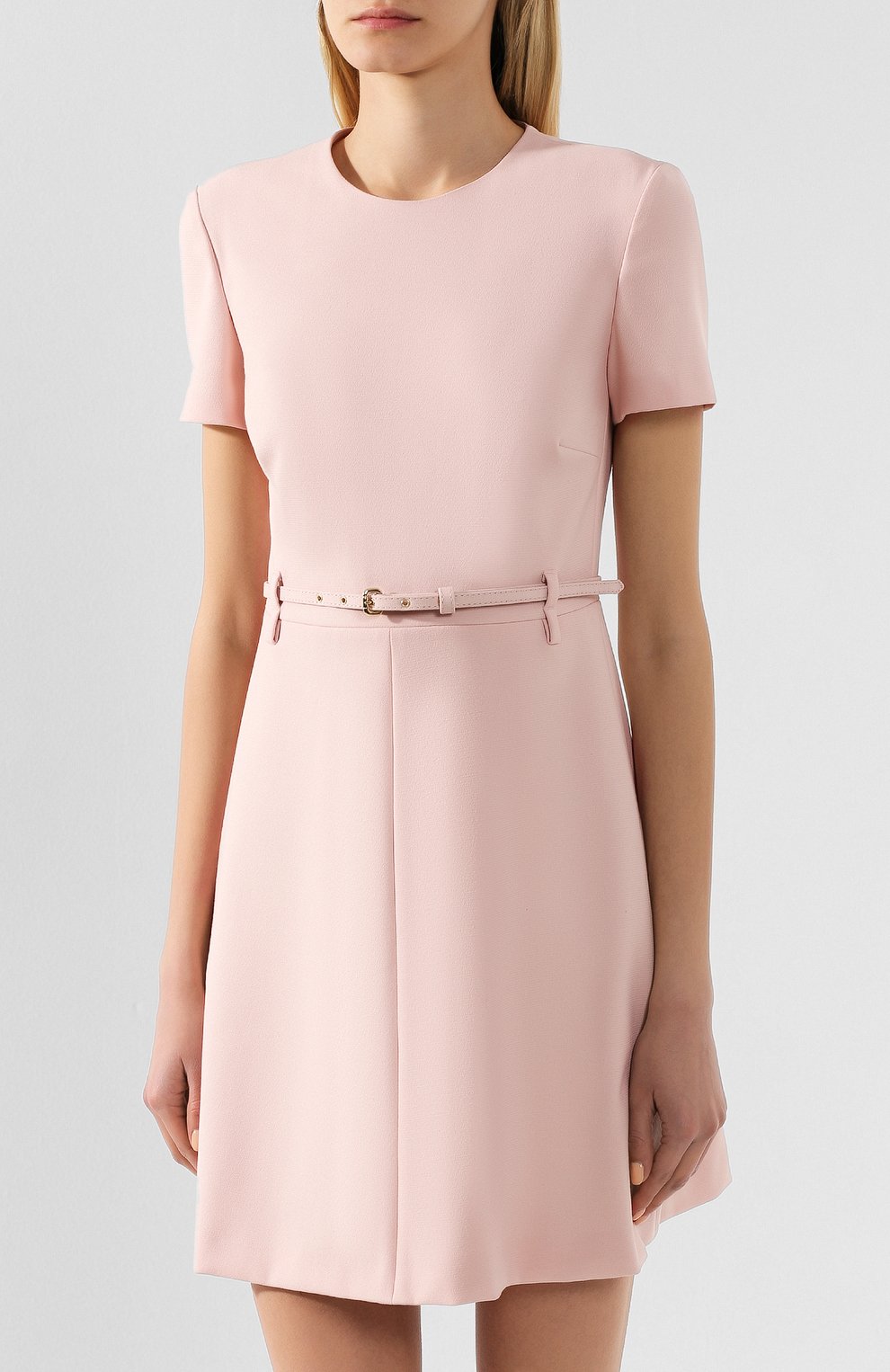 Платье с поясом REDVALENTINO розового цвета по цене 44600 руб., арт. TR3VAN90/0VM, фото 3 Платье с поясом REDVALENTINO, арт. TR3VAN90/0VM, фото 3