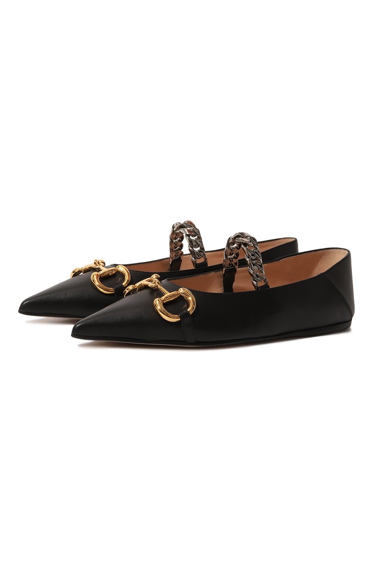 Кожаные балетки GUCCI, арт. 621161 1RH00, фото 1