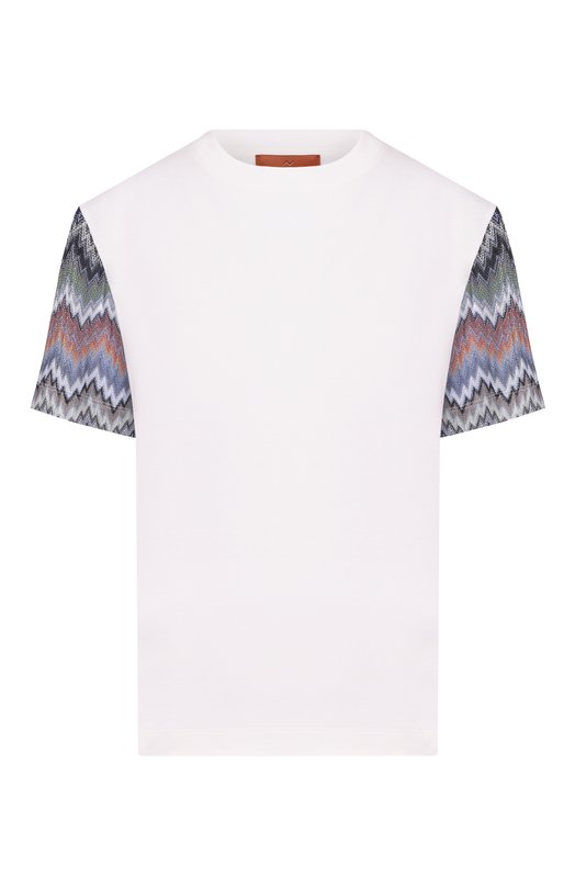 Хлопковая футболка Missoni DS26SL05/BJ00QR Белый DS26SL05/BJ00QR