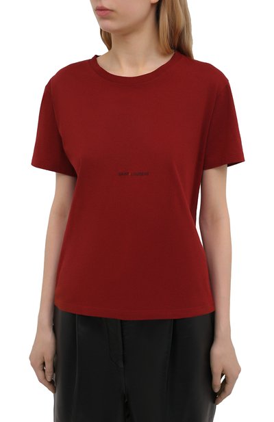 Хлопковая футболка SAINT LAURENT, арт. 660774/YBYL2, фото 3