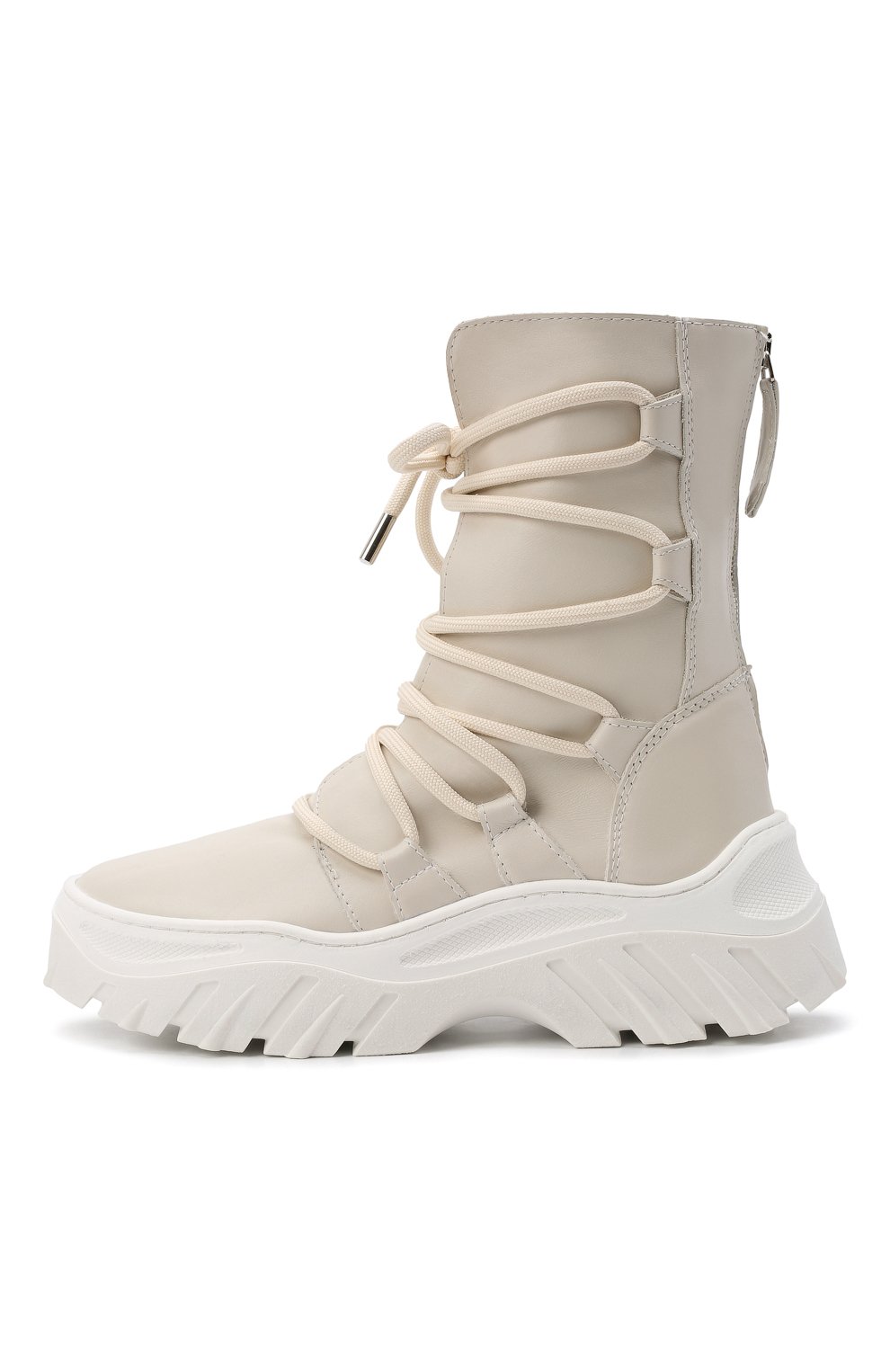 Кожаные ботинки trekking INUIKII белого цвета по цене 47550 руб., арт. 70107-110, фото 4 Кожаные ботинки trekking INUIKII, арт. 70107-110, фото 4