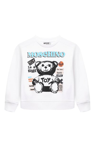 Хлопковый свитшот MOSCHINO, арт. HUF08Q/LCA58/4-8