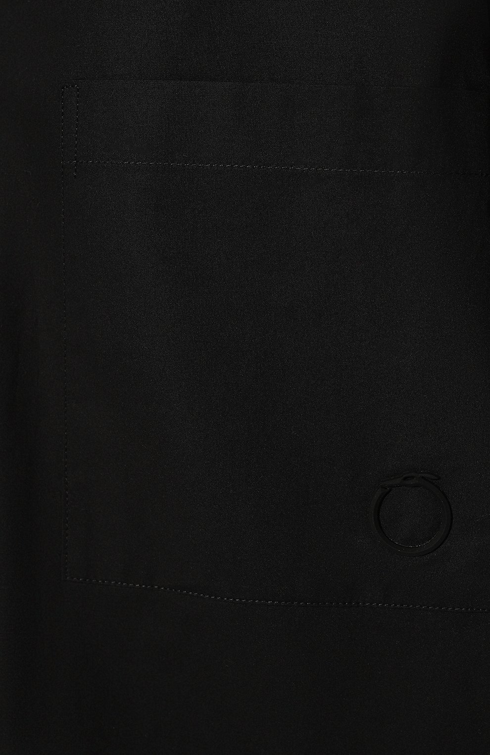 Хлопковая рубашка TRUSSARDI черного цвета по цене 17900 руб., арт. 56C00587-1T006127, фото 5 Хлопковая рубашка TRUSSARDI, арт. 56C00587-1T006127, фото 5