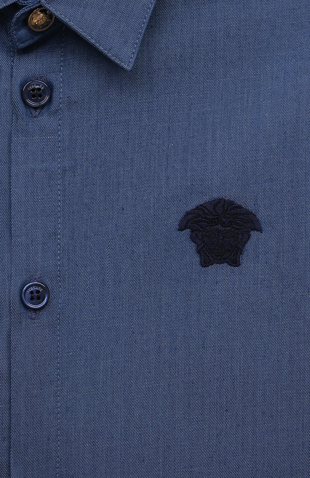 Джинсовая рубашка VERSACE, арт. 1013836/1A09738/4A-6A, фото 3