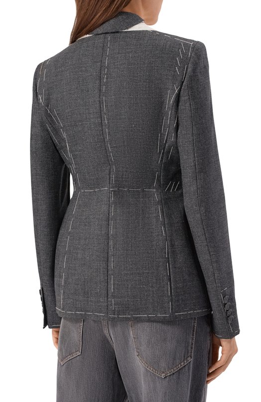 Шерстяной жакет Moschino A0502/5417 Серый  A0502/5417 Фото 4