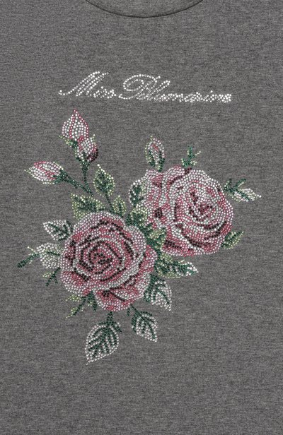 Хлопковая футболка BLUMARINE, арт. BFTS0420/JF031_001, фото 3