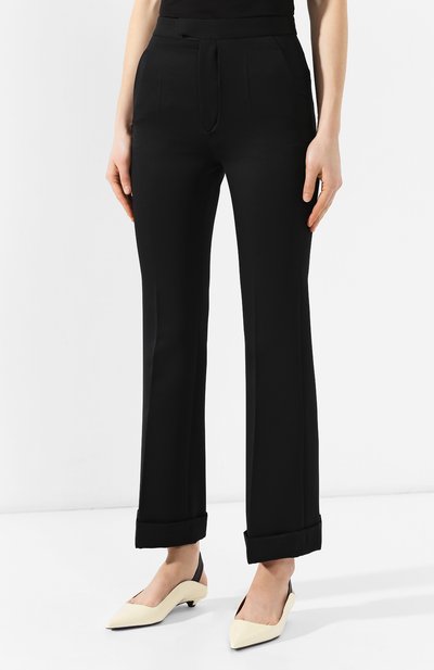 Брюки с отворотами MAISON MARGIELA черного цвета по цене 57300 руб., арт. S51KA0441/S49226, фото 3 Брюки с отворотами MAISON MARGIELA, арт. S51KA0441/S49226, фото 3