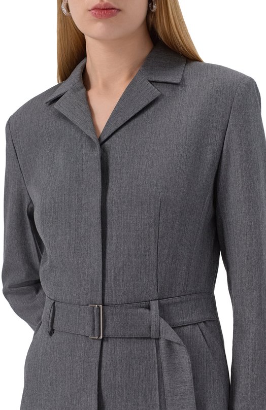 Шерстяное платье Juun.J JW5Y71W01 Серый  JW5Y71W01 Фото 4