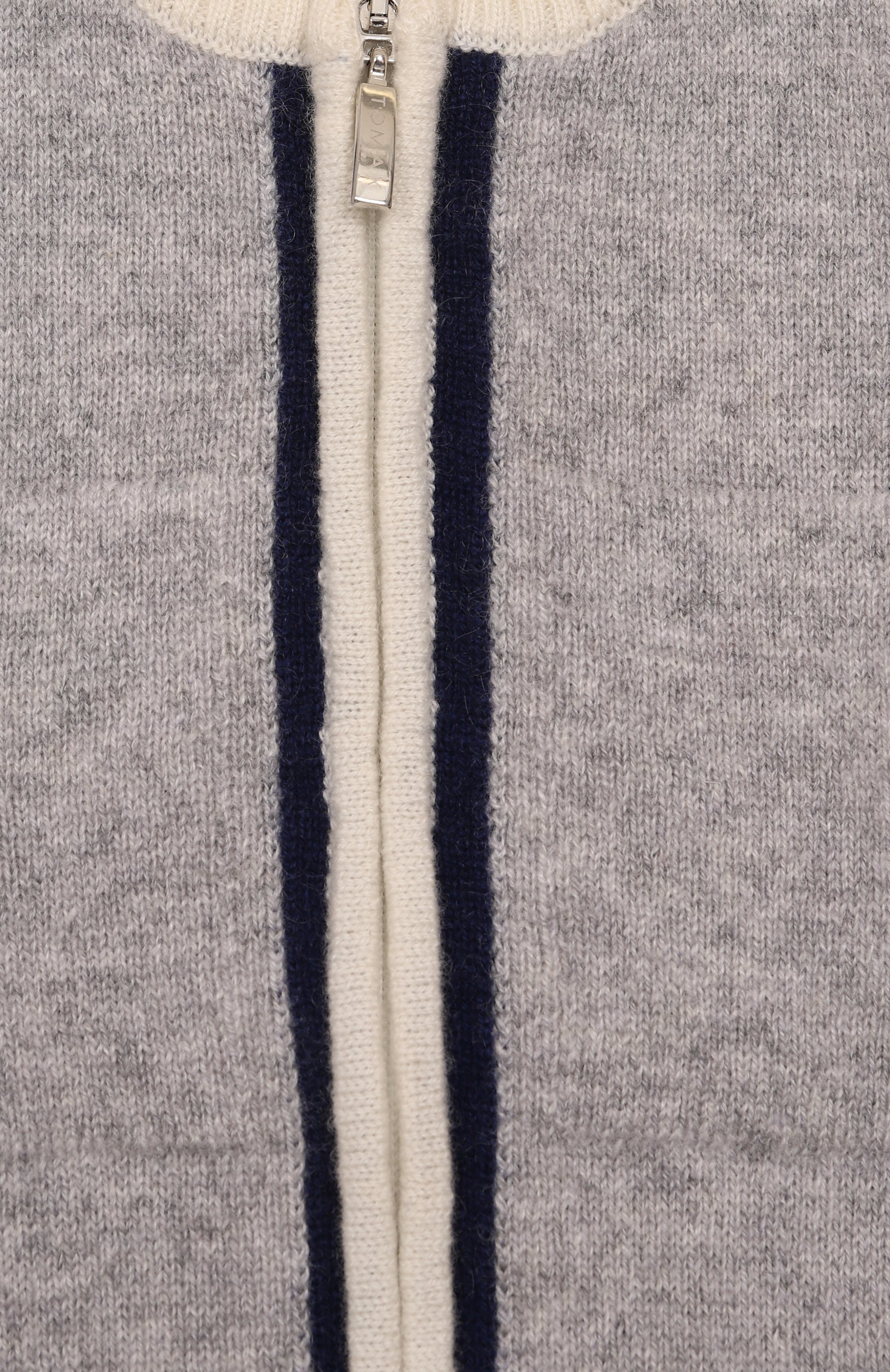 Кашемировый комбинезон BABY T серого цвета по цене 24500 руб., арт. 25AIC821TZ/1M-12M, фото 3 Кашемировый комбинезон BABY T, арт. 25AIC821TZ/1M-12M, фото 3