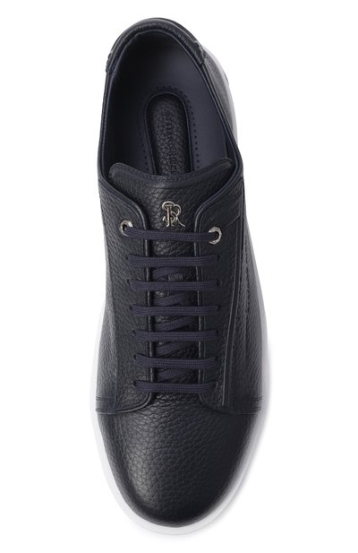 Кожаные кеды STEFANO RICCI темно-синего цвета по цене 124000 руб., арт. UV33_G6586/VD, фото 5 Кожаные кеды STEFANO RICCI, арт. UV33_G6586/VD, фото 5