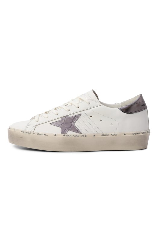 Кожаные кеды Hi Star Golden Goose Deluxe Brand GWF00118.F007865 Белый  GWF00118.F007865 Фото 4