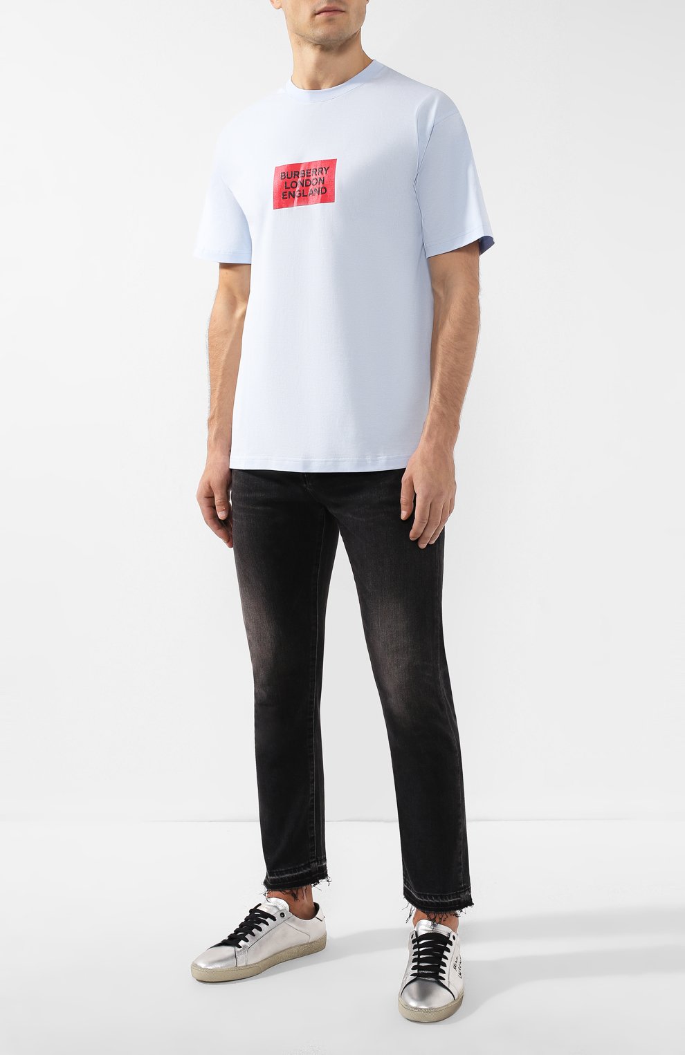 Хлопковая футболка BURBERRY, арт. 8014823, фото 2