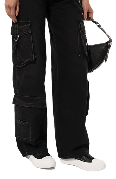 Кожаные кеды deck plimsoll ALEXANDER MCQUEEN, арт. 697121/WIAB6, фото 3