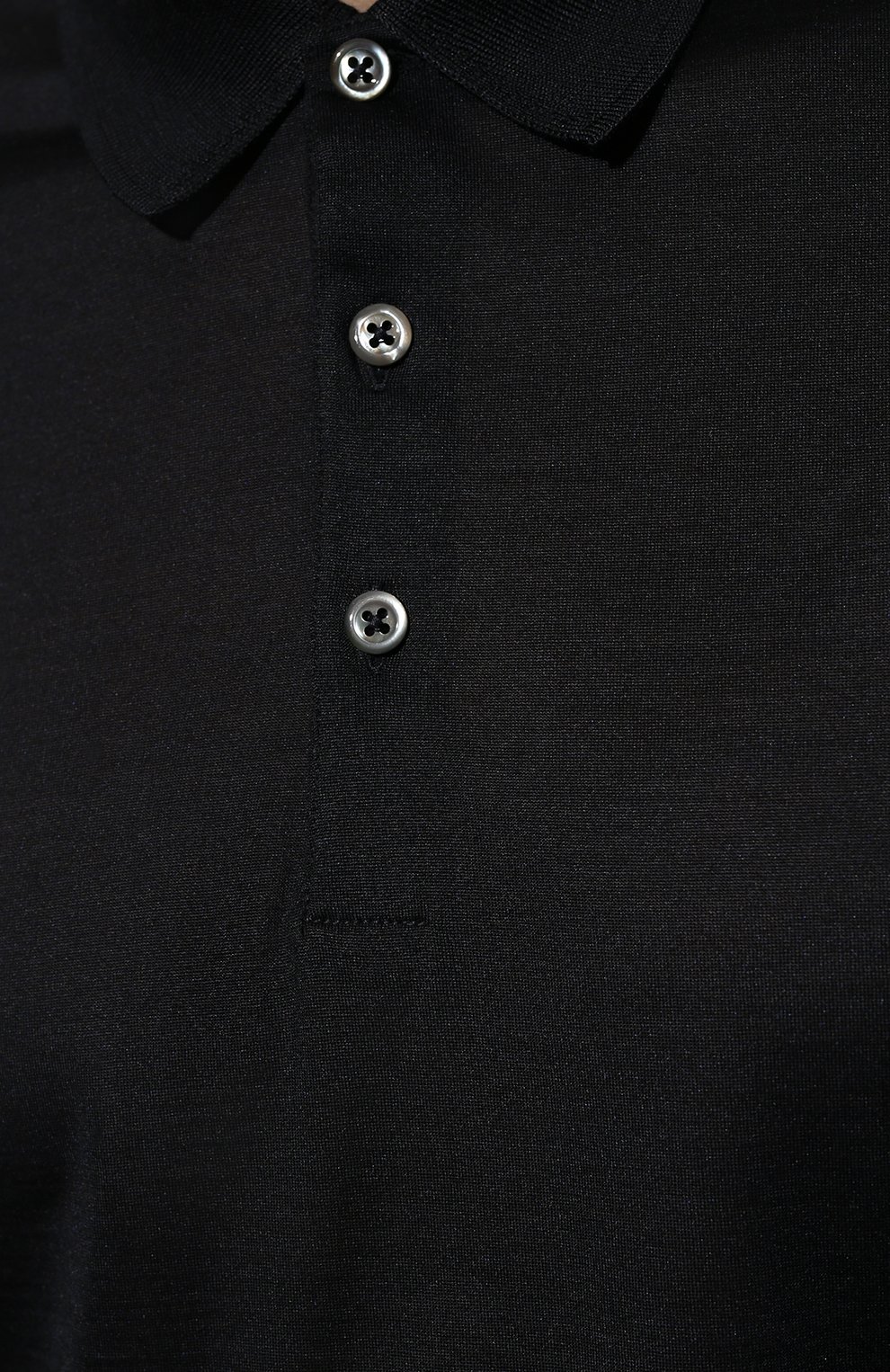 Шелковое поло ANDREA CAMPAGNA темно-синего цвета по цене 51450 руб., арт. 60151/78311, фото 5 Шелковое поло ANDREA CAMPAGNA, арт. 60151/78311, фото 5