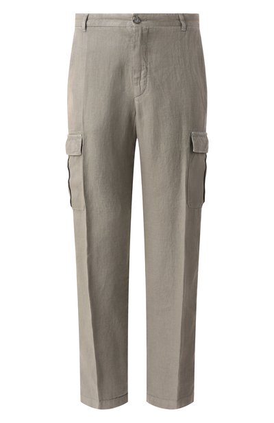 Мужские льняные брюки-карго 120% LINO, арт. 32ALIM29DX/D943/000