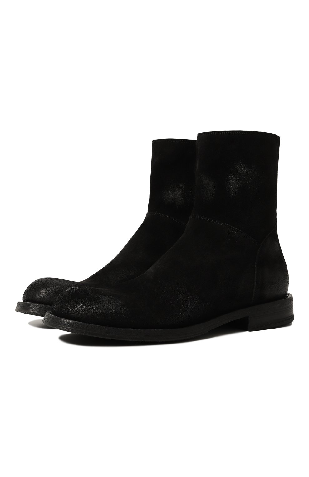 Замшевые ботинки PANTANETTI черного цвета по цене 47100 руб., арт. 18147A/MIXER, фото 1 Замшевые ботинки PANTANETTI, арт. 18147A/MIXER, фото 1
