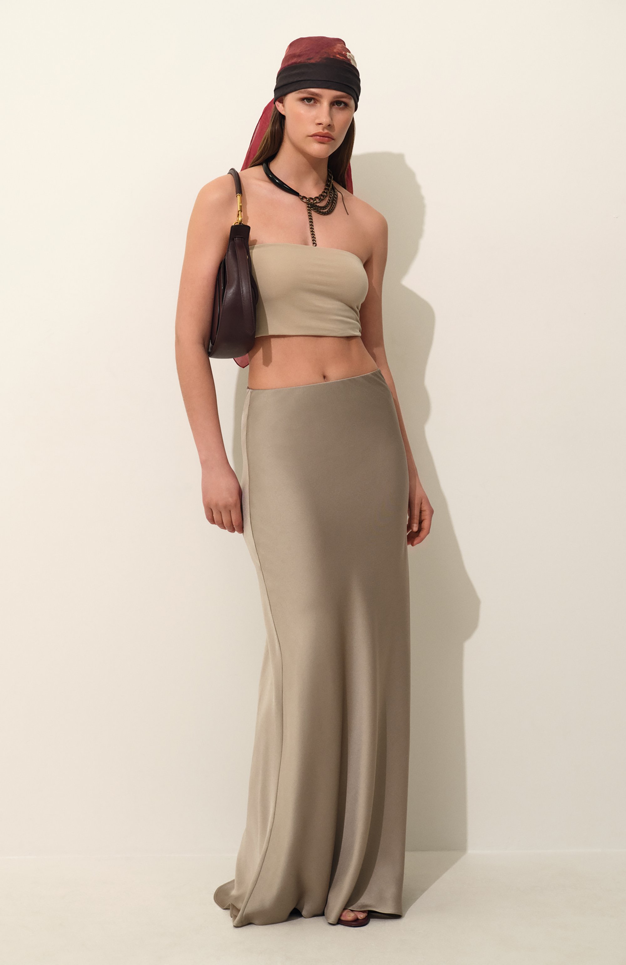 Атласная юбка BRUNELLO CUCINELLI, арт. M0H38G3570, фото 7