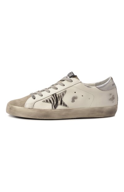 Кожаные кеды super-star GOLDEN GOOSE DELUXE BRAND, арт. GWF00101.F002692, фото 4