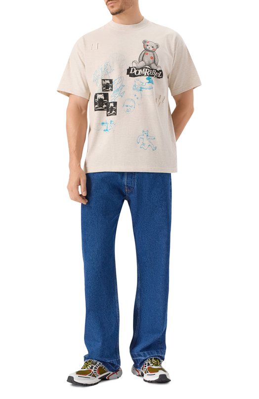 Хлопковая футболка DOMREBEL M HIGH L0W T-SHIRT Серый  M HIGH L0W T-SHIRT Фото 2