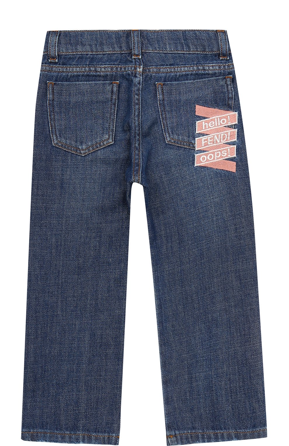 Джинсы прямого кроя с вышивкой FENDI, арт. JFF061/ST1/2A-5A, фото 2
