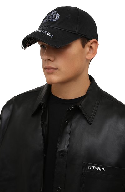 Джинсовая бейсболка BALENCIAGA, арт. 661887/410B2, фото 2