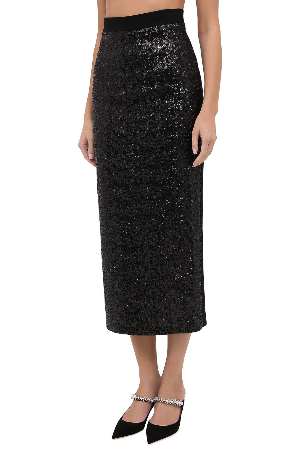 Юбка с пайетками IN THE MOOD FOR LOVE, арт. ANIKA S0LID SKIRT, фото 3