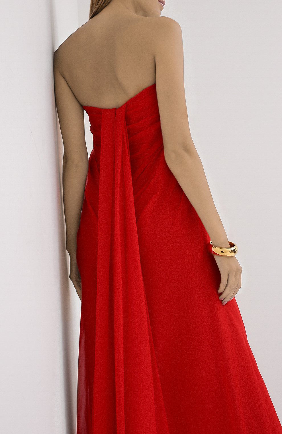 Шелковое платье ALEXANDER MCQUEEN, арт. 612662/QBAAB, фото 4