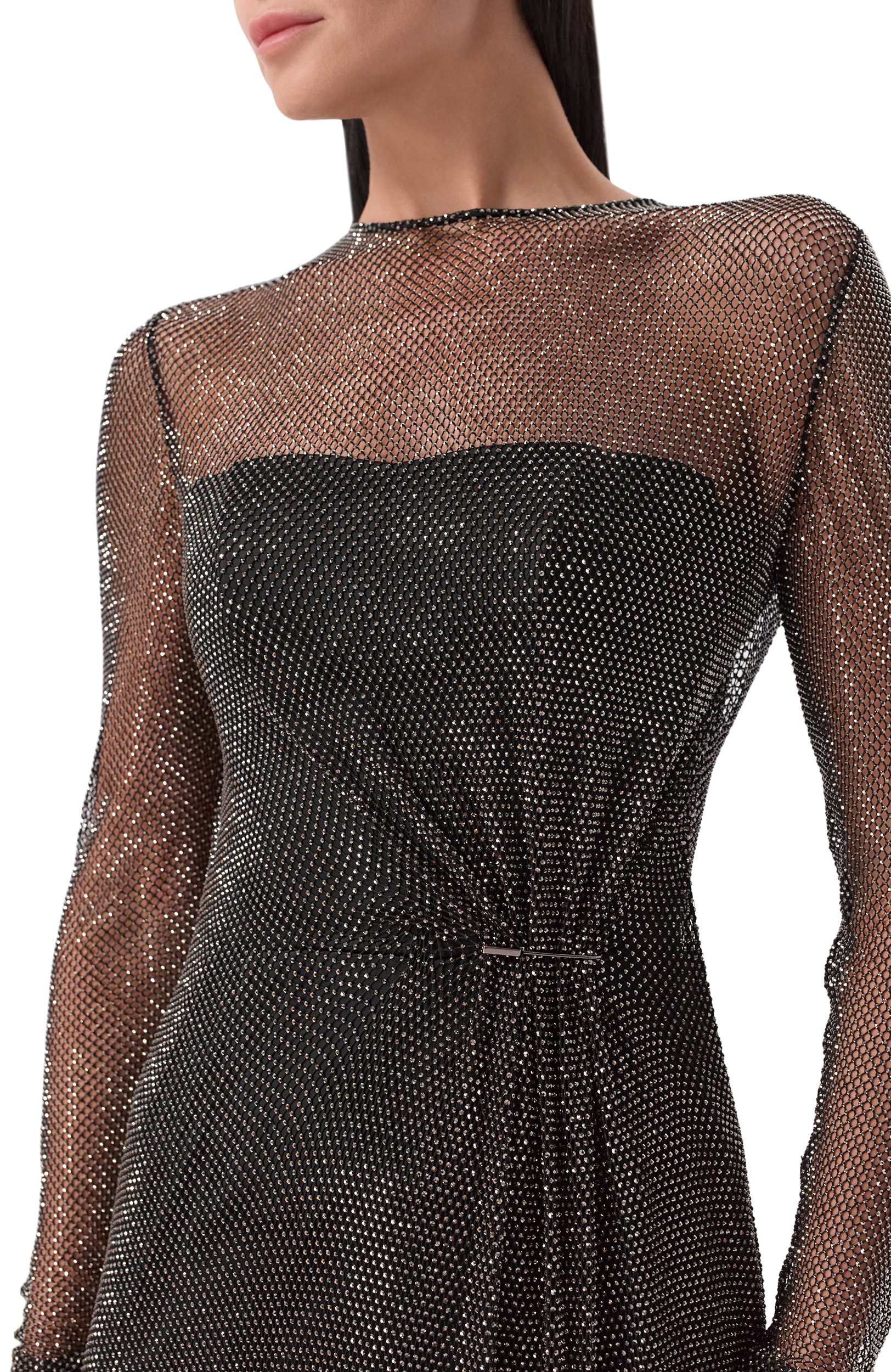 Платье из вискозы с отделкой стразами YANA DRESS, арт. 1-23/2-388-НС900, фото 4