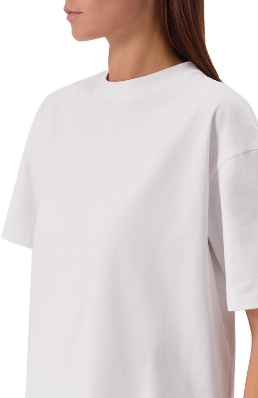 Хлопковая футболка Sasha Kim SK-00001626 Белый  SK-00001626 Фото 5