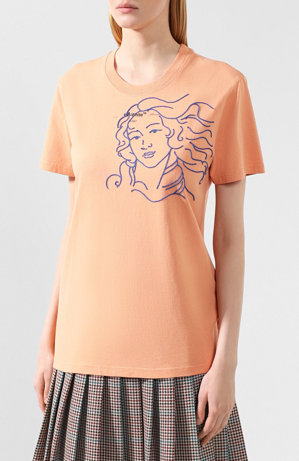 Хлопковая футболка OFF-WHITE, арт. 0WAA049E19B070602230, фото 3