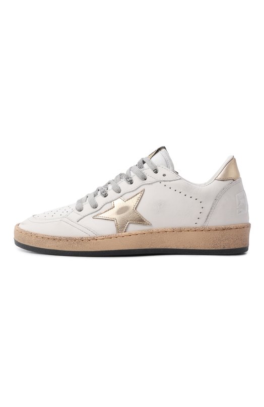 Кожаные кеды Ball Star Golden Goose Deluxe Brand GWF00117.F007275 Белый  GWF00117.F007275 Фото 4