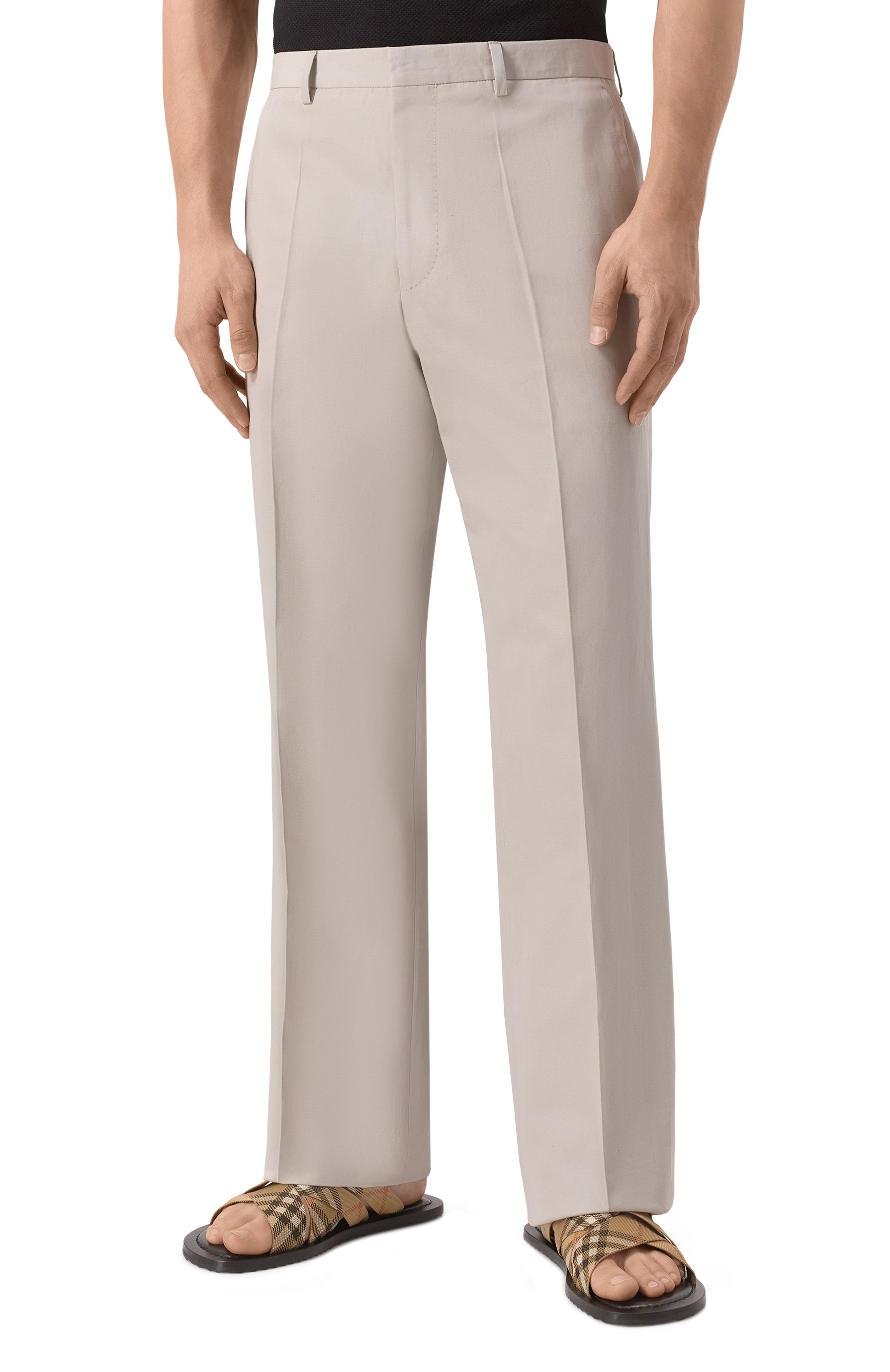 Брюки из хлопка и льна CORNELIANI, арт. 254H32-2514111, фото 3