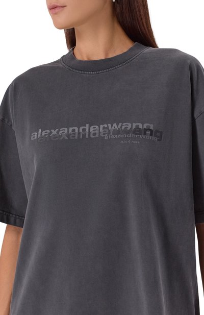 Хлопковая футболка ALEXANDER WANG, арт. UCC3251847, фото 5