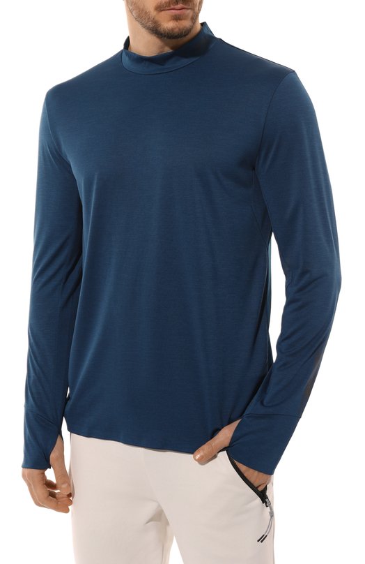 Лонгслив BOSS Green Синий, фото 3