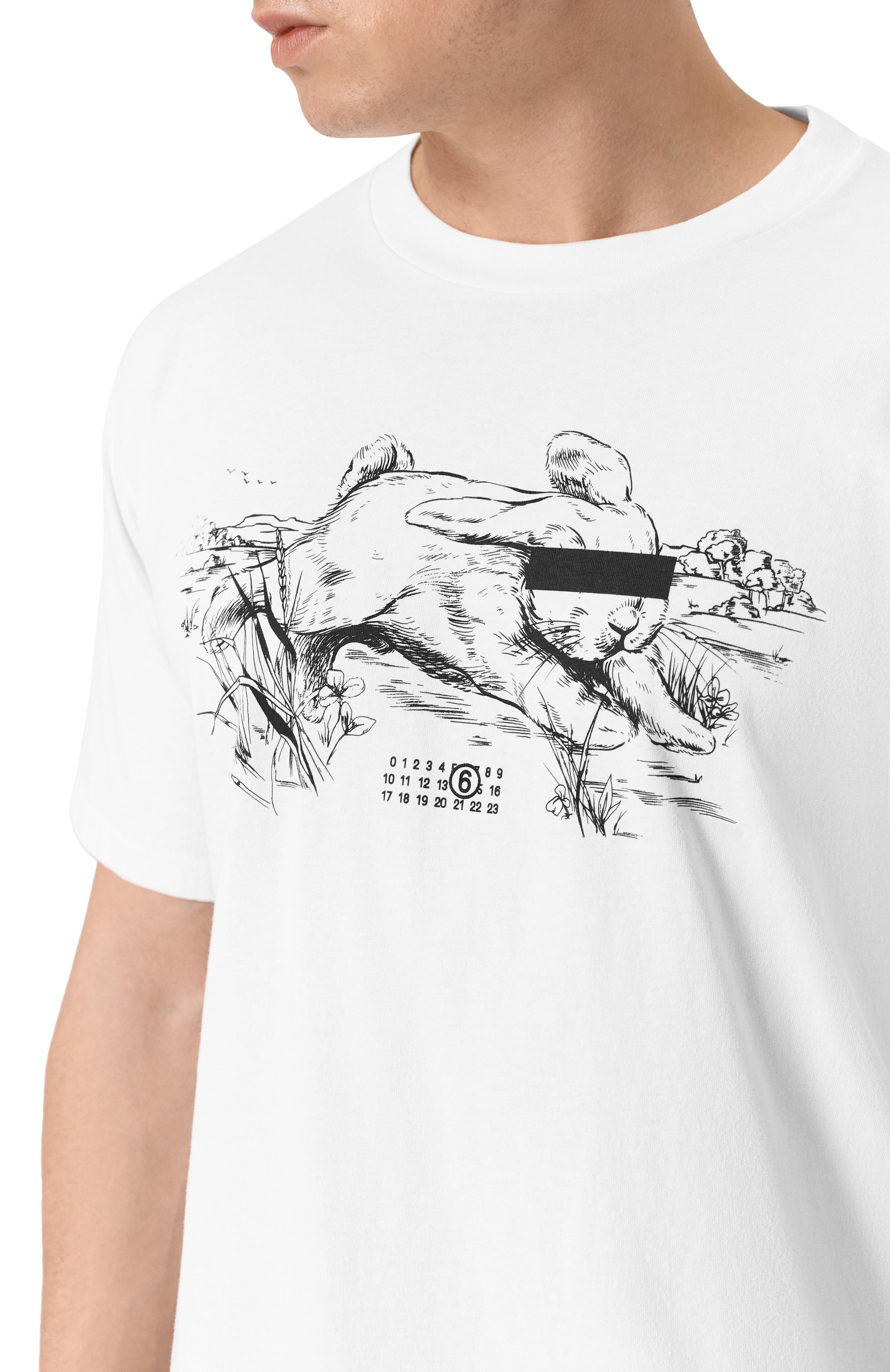 Хлопковая футболка MM6, арт. SH2GC0024/M20108, фото 5