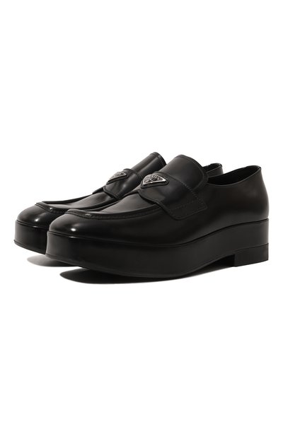 Мужские кожаные лоферы PRADA, арт. 2DG118-LVN-F0002-X021