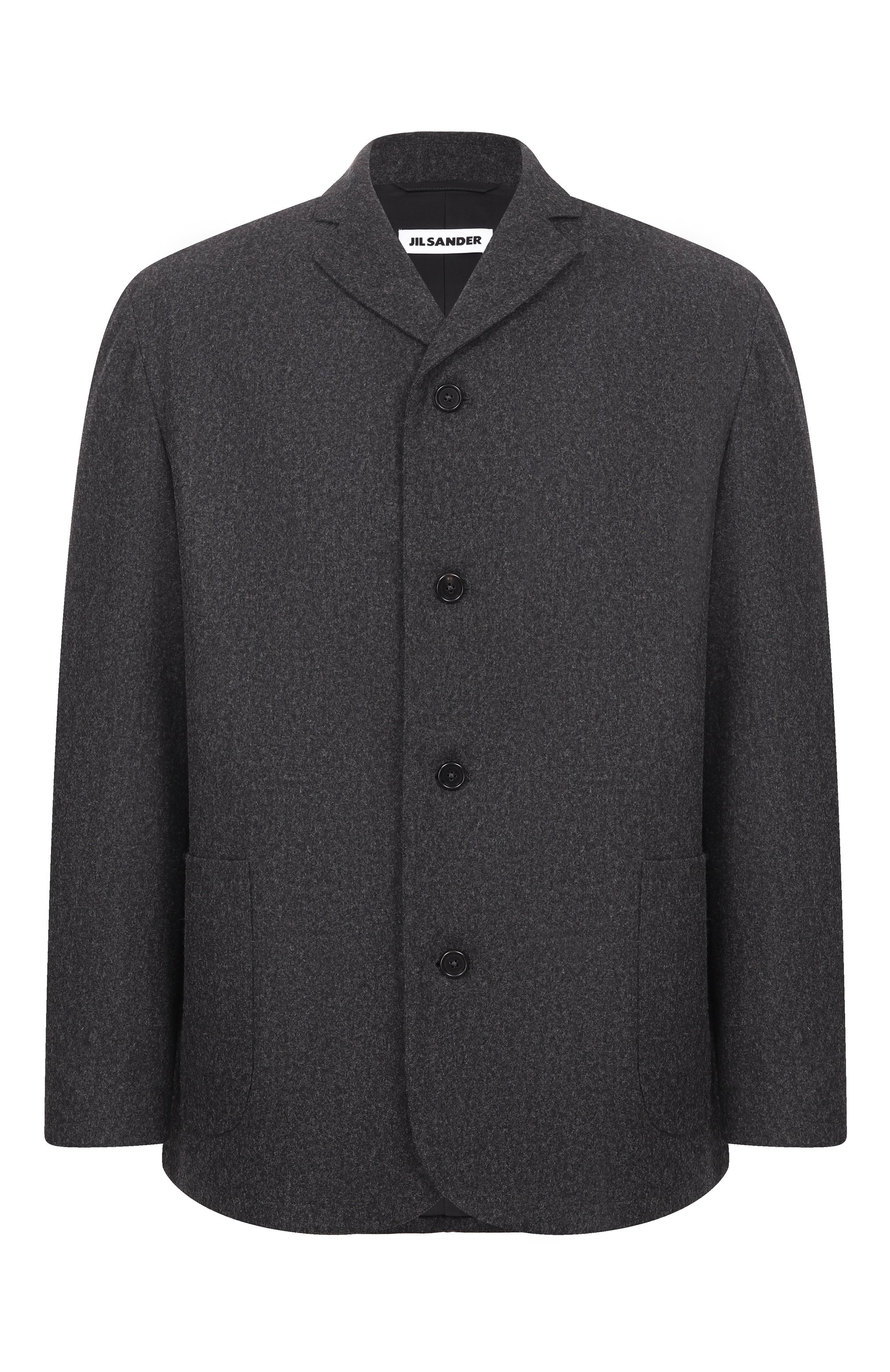 Шерстяной пиджак JIL SANDER темно-серого цвета по цене 386000 руб., арт. J22SW0188/J40333, фото 1 Шерстяной пиджак JIL SANDER, арт. J22SW0188/J40333, фото 1