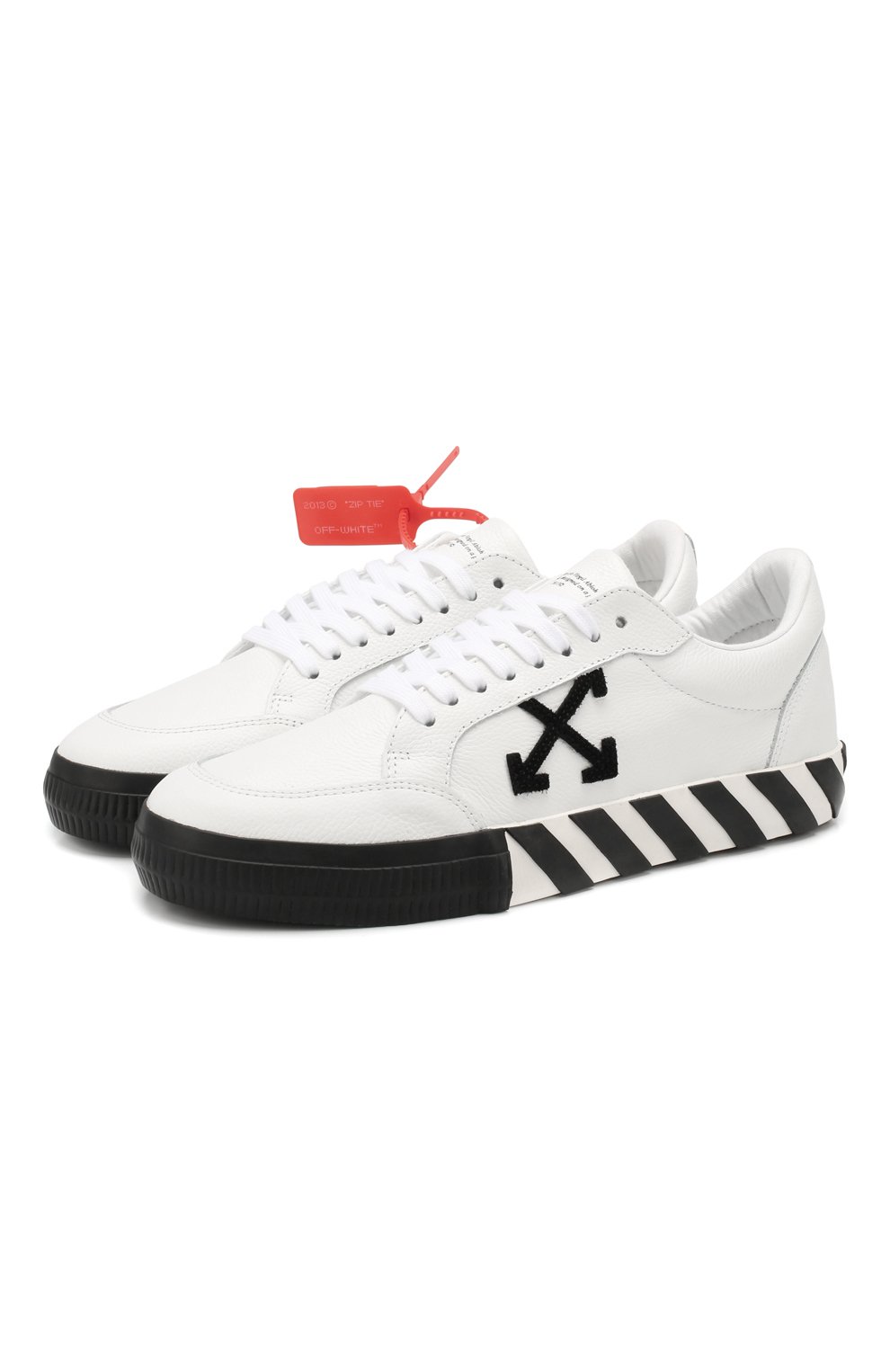 Кожаные кеды vulcanized OFF-WHITE, арт. 0MIA085F19D680010110, фото 1