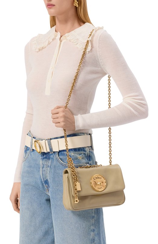 Сумка Heritage Chloé CH25AS585P75 Бежевый  CH25AS585P75 Фото 2