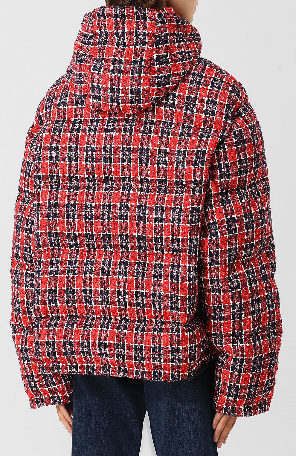 Вязаный пуховик с капюшоном и воротником-стойкой GUCCI, арт. 523869/ZLK56, фото 4