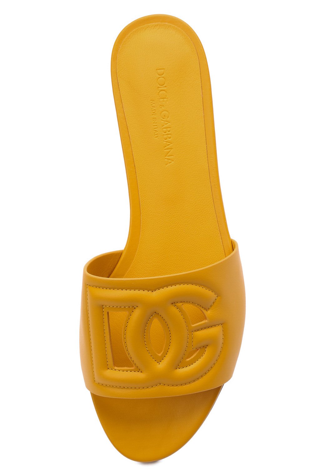Кожаные шлепанцы bianca DOLCE & GABBANA, арт. CQ0436/AY329, фото 6
