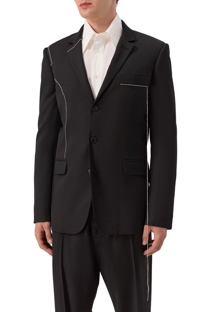 Шерстяной пиджак ISABEL BENENATO, арт. UW36F25, фото 4