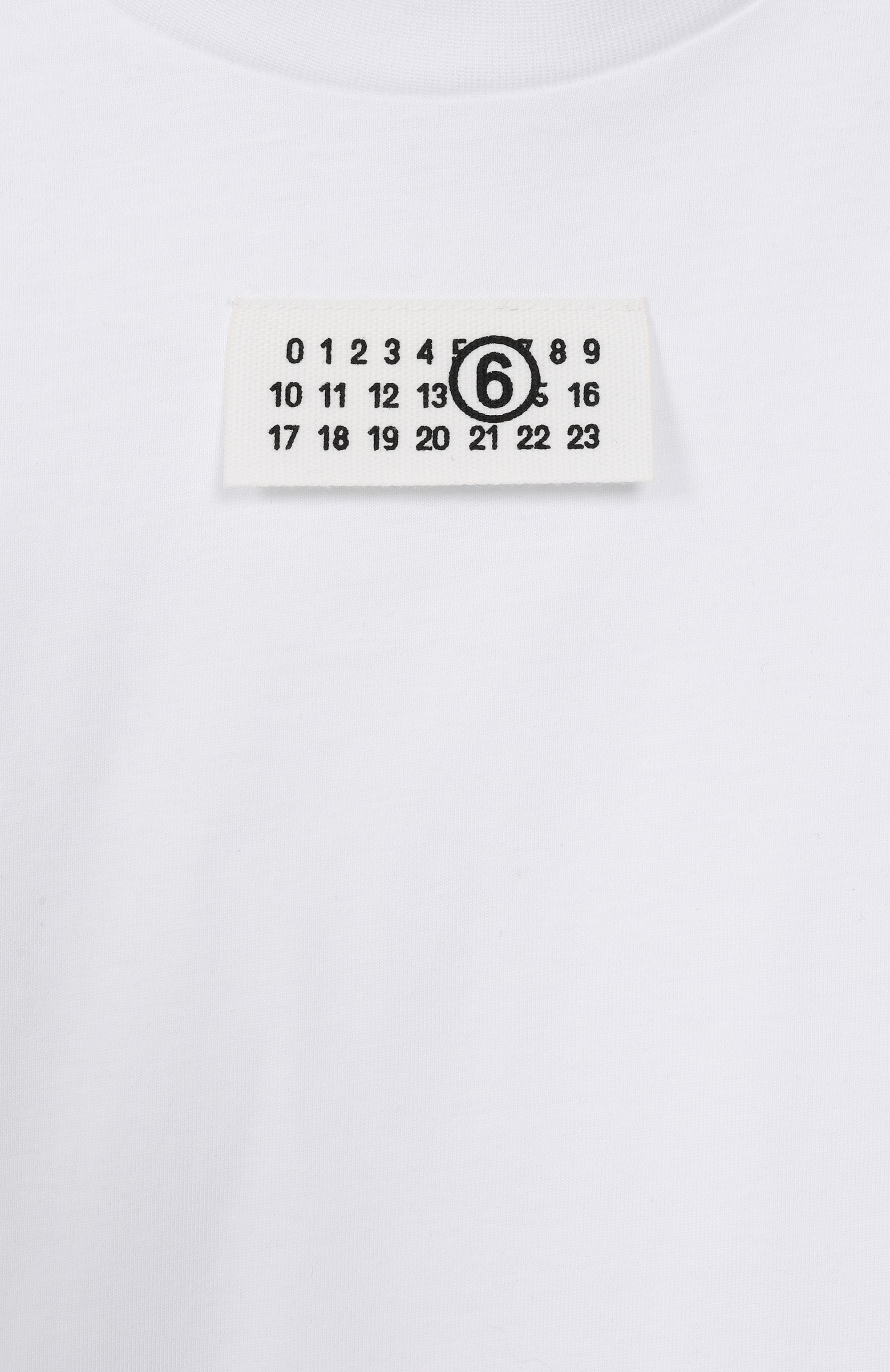 Хлопковая футболка MM6, арт. M61022/MM04I, фото 3